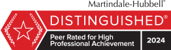 Martin Knepper Distinguished Law Firm Rating